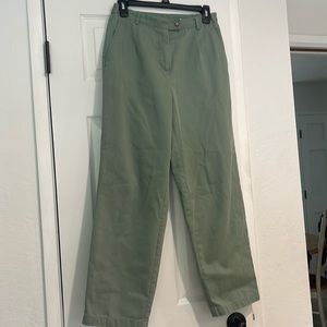 APPLESEED’S Petite EUC Women’s Sage Green StraightLeg 60% Cot, 40% Poly Size 10P